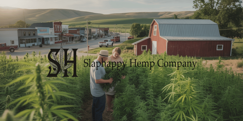 a hemp farmer in his field